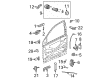 Saturn Ion Exterior Door Handle Diagram - 22718166
