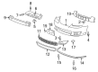Chevy Malibu Bumper Cover Diagram - 15266276