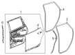 GMC Acadia Door Seal Diagram - 84798317