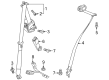 Chevy Traverse Limited Seat Belt Diagram - 85122231