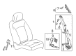 Cadillac XTS Seat Belt Diagram - 19300620