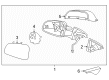Chevy Cruze Limited Side View Mirrors Diagram - 95186709
