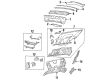 Cadillac Fleetwood Strut Housing Diagram - 25624482