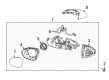 Buick Mirror Actuator Diagram - 13484826