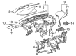 Cadillac ELR Dash Panel Vent Portion Covers Diagram - 22934861