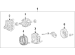 Chevy Aveo5 Alternator Case Kit Diagram - 93744997