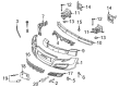 Saturn Astra Bumper Cover Diagram - 94713451