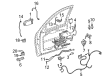 Chevy Uplander Exterior Door Handle Diagram - 10322201