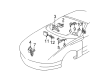 Pontiac Firebird Air Bag Sensor Diagram - 16154691