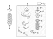 Saturn Strut Bearing Diagram - 13270705