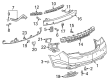 Chevy Malibu Limited Parking Assist Sensor Diagram - 25947184