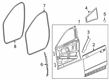 Cadillac XT4 Door Seal Diagram - 84551910
