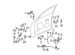 Cadillac CTS Exterior Door Handle Diagram - 20857749