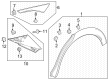 Buick Encore GX Door Moldings Diagram - 42843050