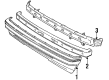 Chevy Tracker Bumper Cover Diagram - 91173383