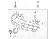 Cadillac STS Grille Diagram - 25712895