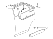 Chevy Equinox Door Moldings Diagram - 25824827