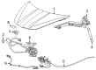 Chevy Corvette Hood Latch Diagram - 13552809