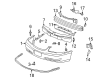 Chevy Impala Bumper Cover Diagram - 12335505