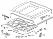 GMC Sierra 2500 HD Hood Diagram - 84348411