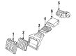Chevy Corvette Air Filter Box Diagram - 14104552