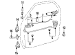 Chevy Prizm Exterior Door Handle Diagram - 94857485