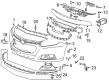 Chevy Malibu Limited Bumper Cover Diagram - 23146557