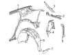 Cadillac OPTIQ Fender Splash Shield Diagram - 85685480
