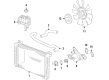 Chevy Silverado 3500 HD Radiator fan Diagram - 25838898