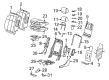 Cadillac STS Seat Covers Diagram - 19122918