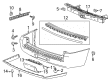 GMC Yukon Bumper Cover Diagram - 23386115