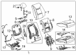 Cadillac XTS Seat Covers Diagram - 22882980
