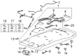 Chevy Suburban Sun Visor Diagram - 84660795