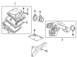 GMC Yukon XL 2500 Air Hose Diagram - 15059111
