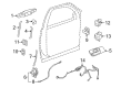 Chevy Silverado 3500 HD Front Door Striker Diagram - 15844621