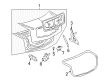Cadillac Liftgate Lift Support Diagram - 15911948