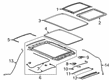 Cadillac Sunroof Diagram - 42809350