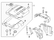 Cadillac Engine Cover Diagram - 12632150