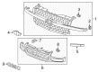 Chevy Grille Diagram - 12335956