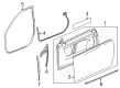 Cadillac ATS Door Seal Diagram - 84160279
