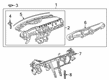Chevy Blazer Dash Panel Vent Portion Covers Diagram - 84841480