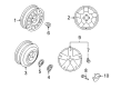 Pontiac G3 Wheel Cover Diagram - 96653215