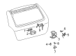 Pontiac Vibe Exterior Door Handle Diagram - 19184208