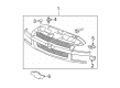 Chevy Silverado 2500 Grille Diagram - 19168629