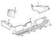 Chevy Equinox Underbody Splash Shield Diagram - 86801501