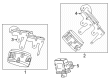 Cadillac ESCALADE IQ Car Speakers Diagram - 87821187