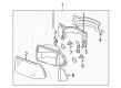 Chevy Blazer Headlight Diagram - 16525162