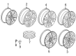 Cadillac XT6 Lug Nuts Diagram - 11602802