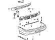 Saturn SL1 Bumper Cover Diagram - 21108238