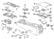 Cadillac CT6 Center Console Diagram - 84192552